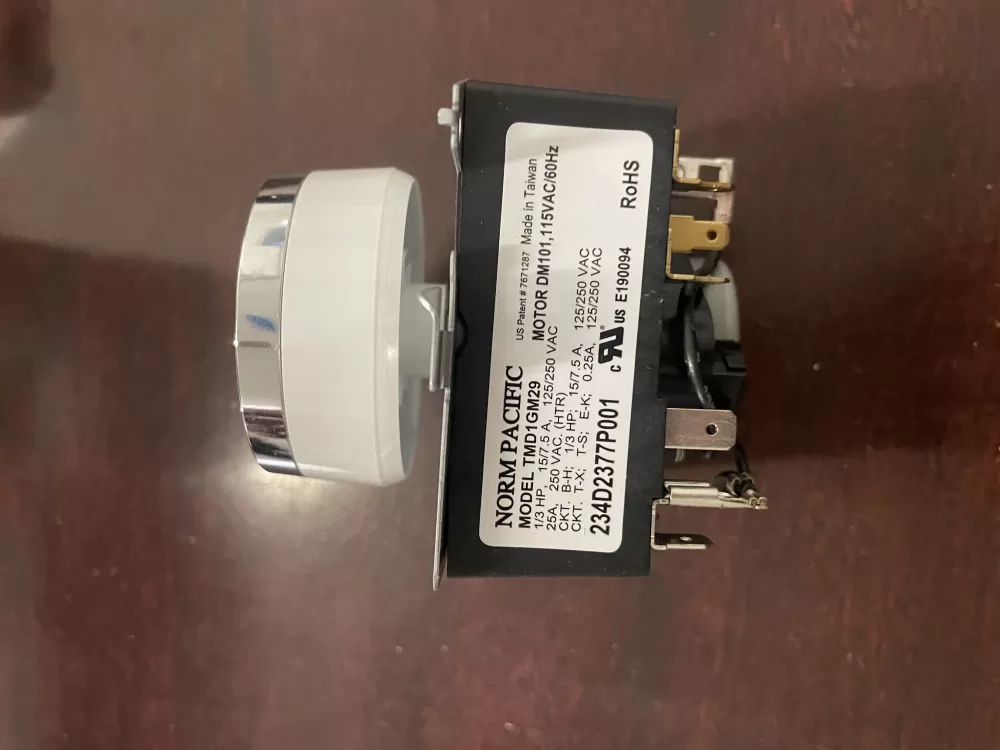 GE AP6027534 WE04X24551 PS11759041 234D2377P001 Dryer Timer AZ43284 | KM1001