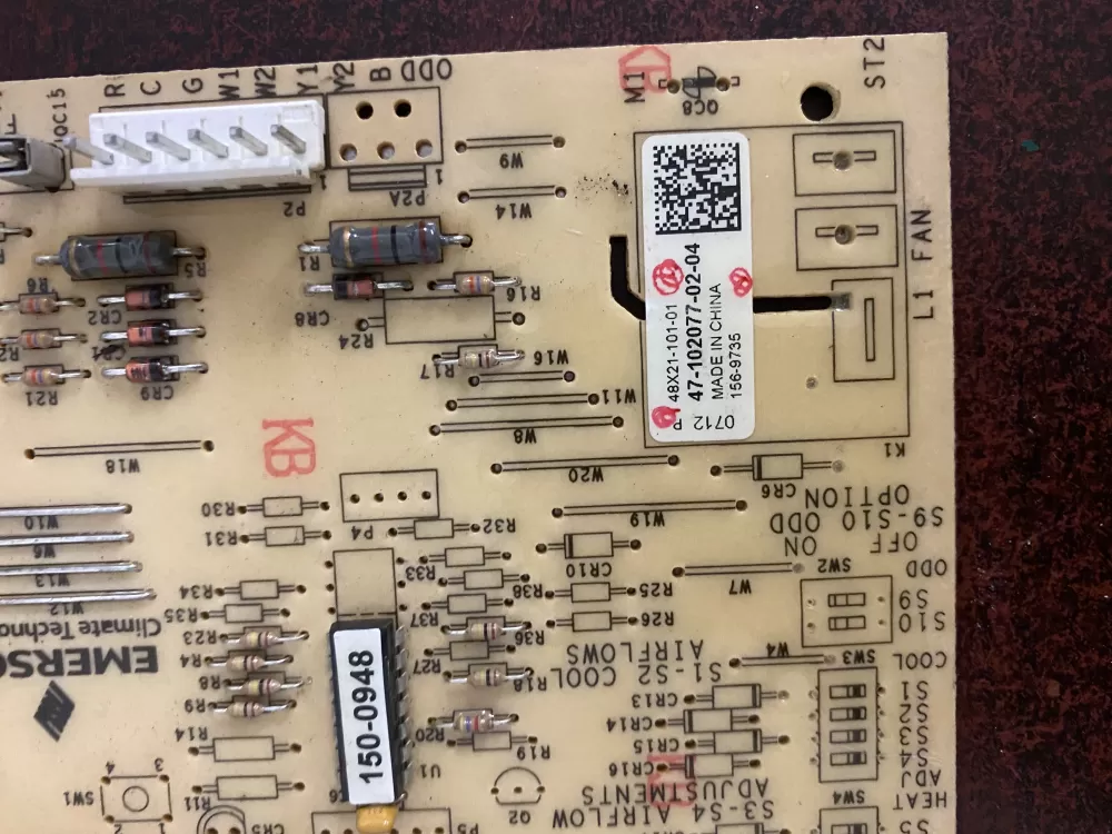 Rheem Air Handler Control Board 47-102077-02-04 156-9735 AZ32915 | BK1682