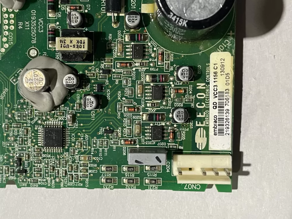 GE Vcc3 1156 C1 57 Refrigerator Control Board Compressor Unit AZ189154 | KM2646