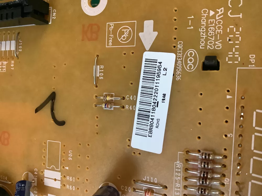 LG Kenmore EBR80411804 Microwave Control Board Panel AZ219480 | NR2189