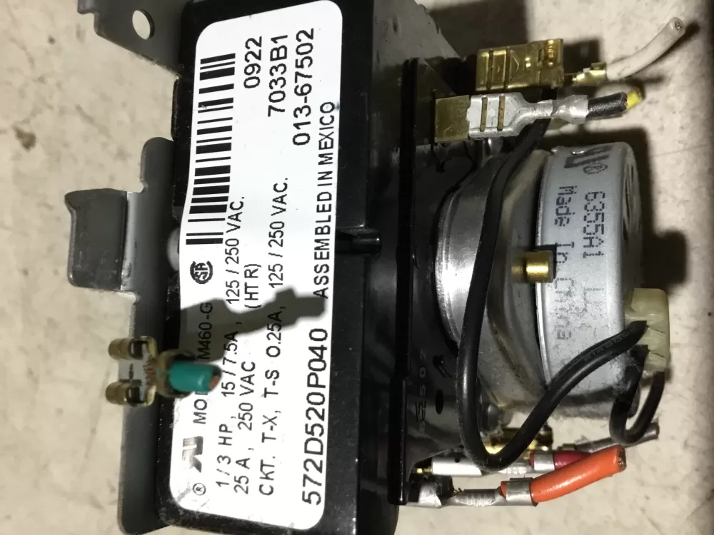 GE 572D520P040 WE4M383 Dryer Timer AZ74854 | Sl134