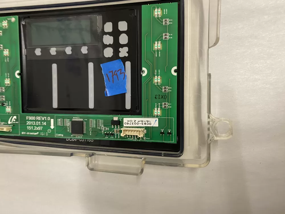 Samsung DC92-01607J DC94-06643A Dryer UI Control Board AZ212061 | BK1793