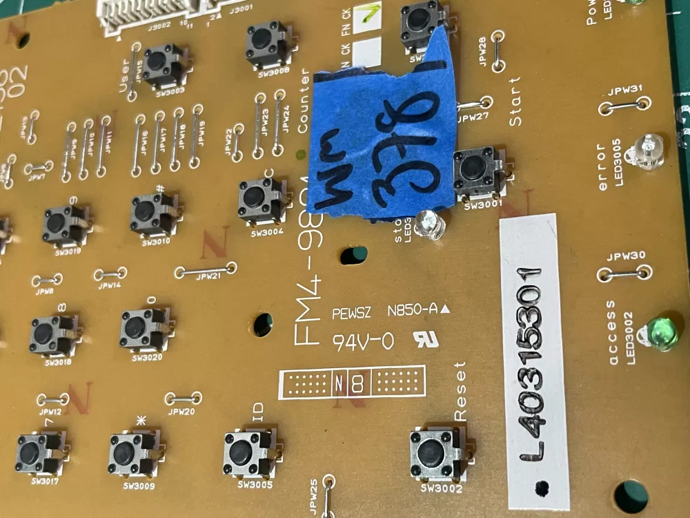 Canon key Top Button Printed Circuit Board FM4-9881 FK32158 AZ192588 | Wm378