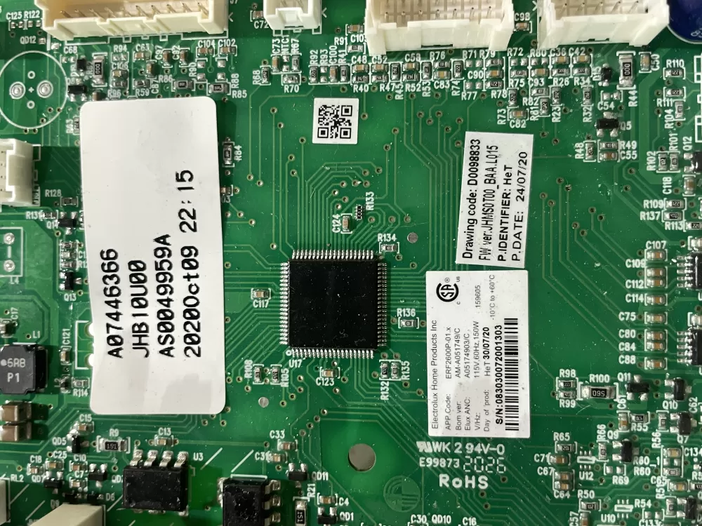 Frigidaire A07446366 Refrigerator Control Board AZ183431 | Wm2702