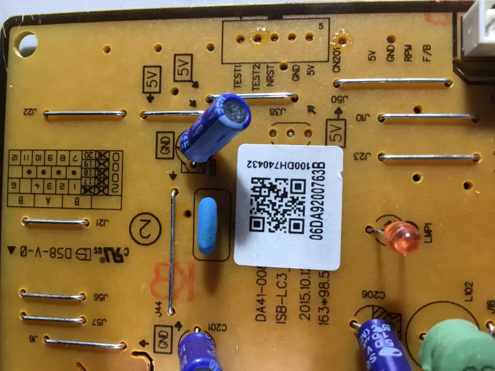 Samsung DA92-00763B Refrigerator Control Board Inverter AZ44089 | NR1758