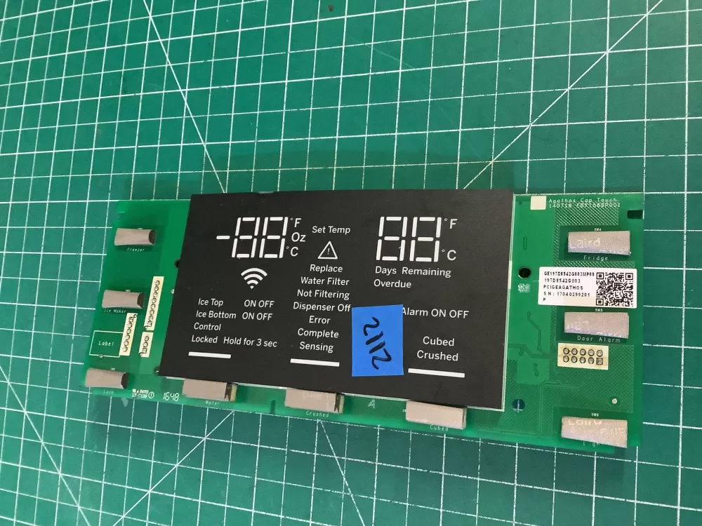 GE 197D8542G003 WR55X41025 Refrigerator Control Board AZ189992 | NR2112