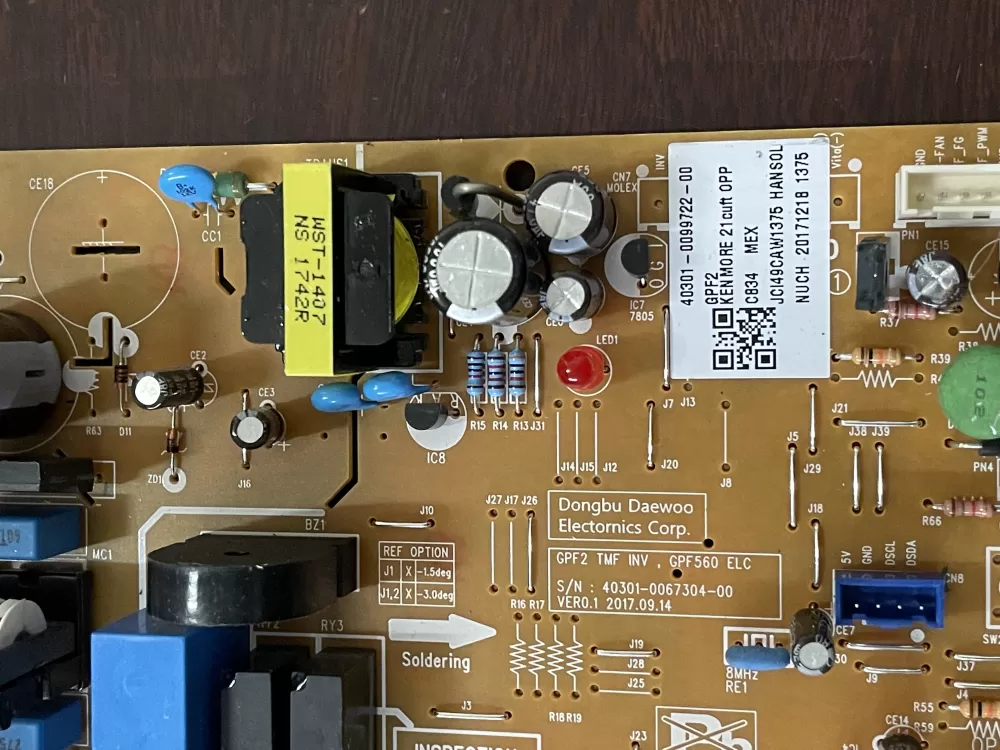 Kenmore 40301 0099722 00 Refrigerator Control Board Main AZ38610 | KM274