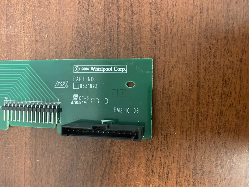 KitchenAid 8531873 Dishwasher Control Board Interconnect AZ45590 | BK207