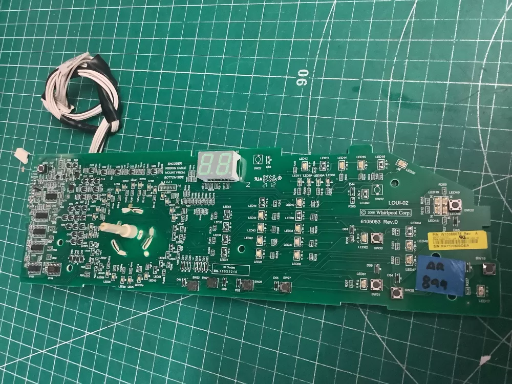 Whirlpool W103388678 WPW10388674 AP6020758 Dryer Control Board AZ208414 | AR899