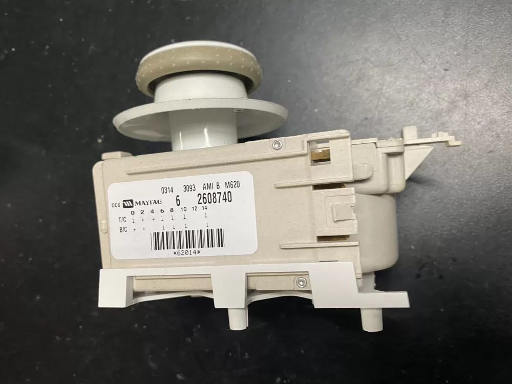 Maytag 62608740 6 2608740 2608740 WP22003499 22003370 22003499 824669 AP6006366 PS11739439 EAP11739439 Washer Timer