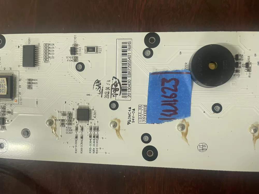 LG EBR72955401 Refrigerator Control Board AZ47558 | KM1623
