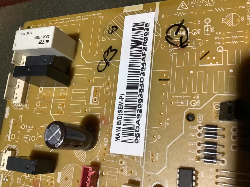 Samsung DA92 00384D Refrigerator Control Board AZ124955 | NR1832