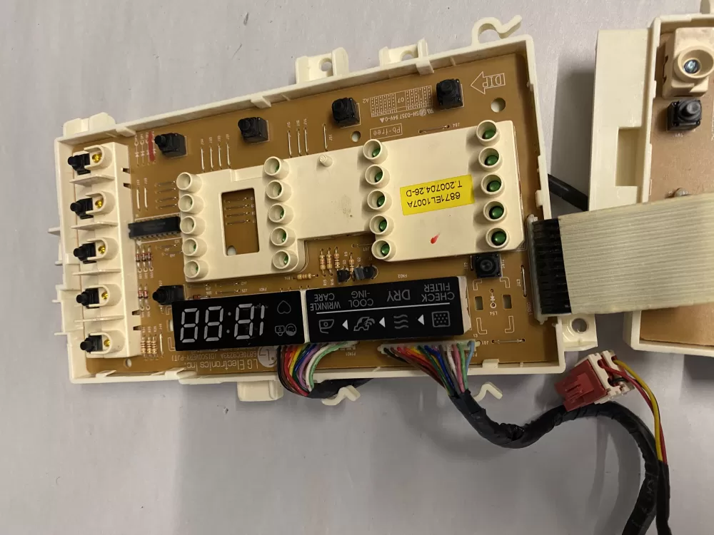 LG Dryer PCB Display Control 6871EL1007A AZ207925 | BKV923