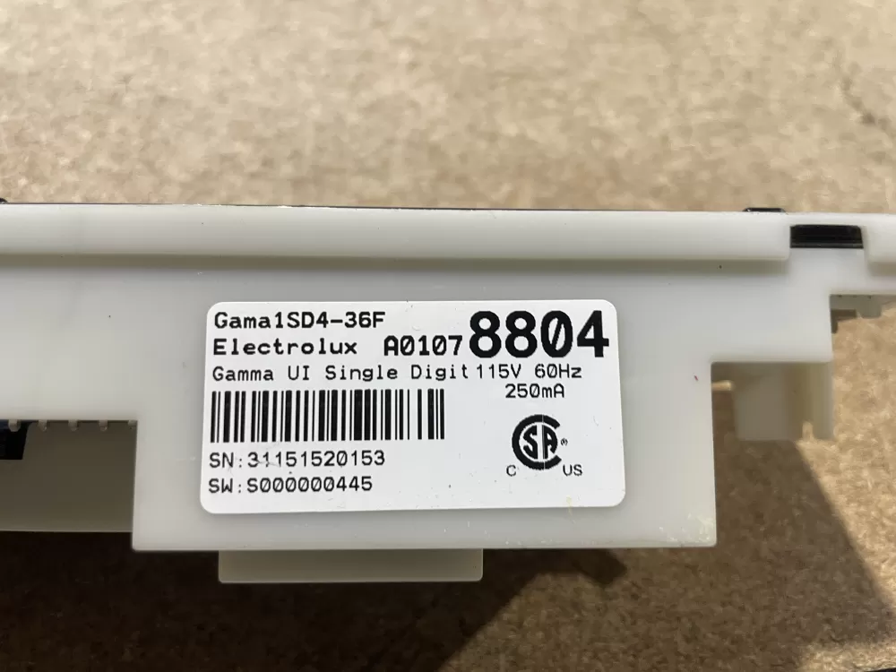 Frigidaire A01078804 242207704 Refrigerator UI Control Board AZ75705 | Wm1086