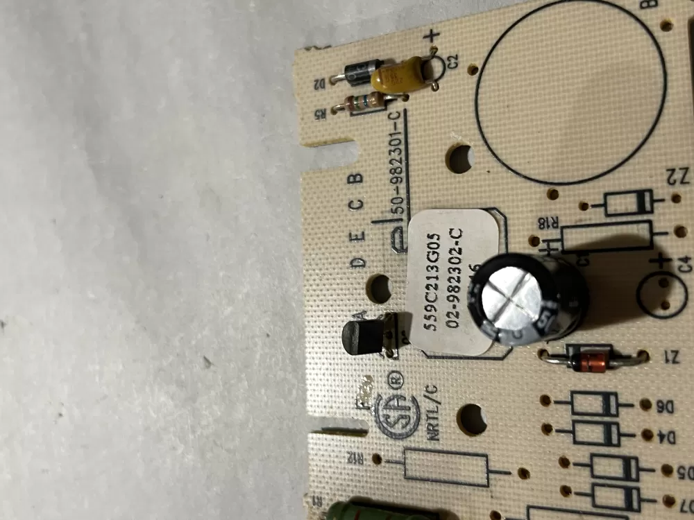 GE 559C213G05 50-982301-D 50-982301-E Dryer Control Board AZ197852 | Wm2757