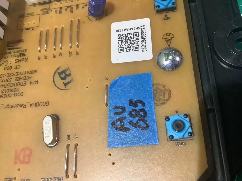 Samsung DC92-01662J DC41-00241A Washer Control Board AZ187711 | AV685