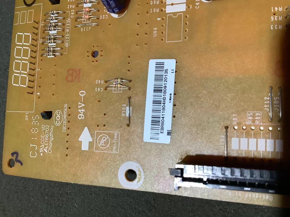 LG Kenmore EBR80411804 AP7223334 Microwave Control Board Panel AZ115443 | NR2148