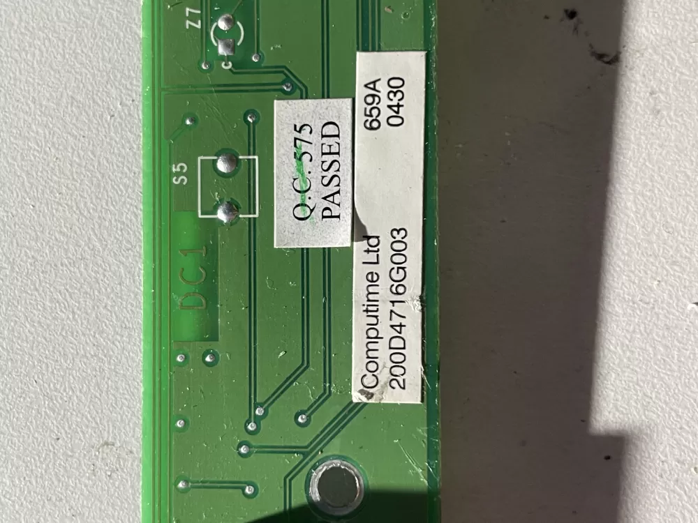 GE 200D4716G003 Refrigerator Control Board Display AZ39949 | Wm369
