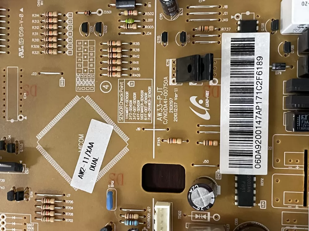 Samsung DA92-00147A DA41-00750A Refrigerator Control Board