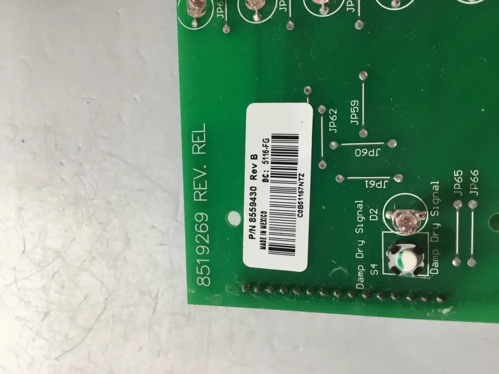 Kenmore Whirlpool 8559430 8558762 Dryer Control Board AZ115384 | BG2127