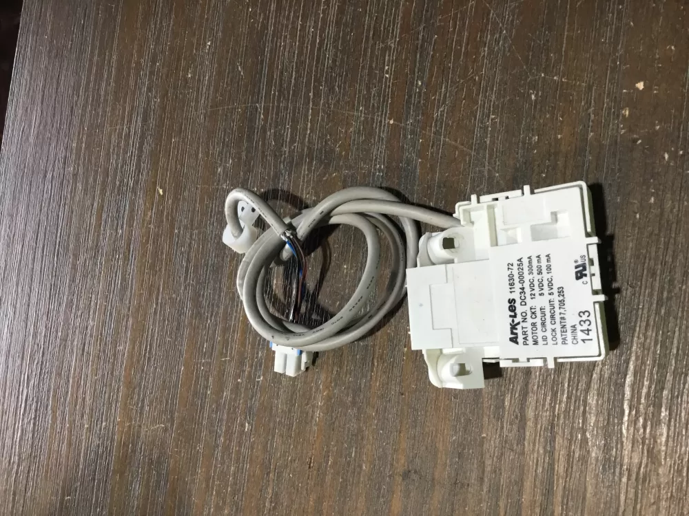 Samsung Dc34 00025a 00025e 11632 04 Washer Lid Lock AZ57225 | SL4