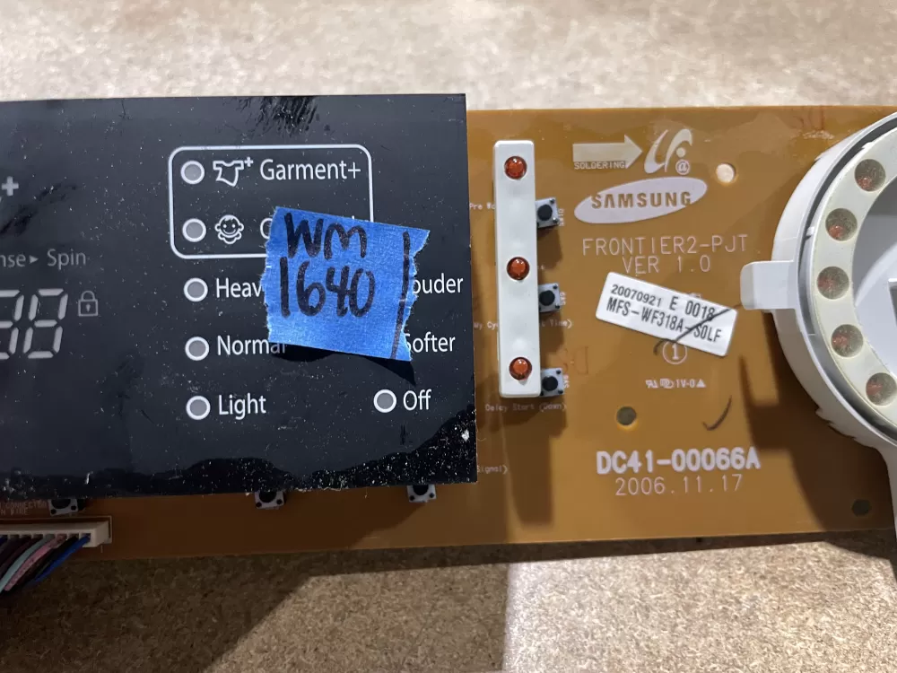 Samsung DC28-000234 Washer Control Board  AZ75567 | Wm1640