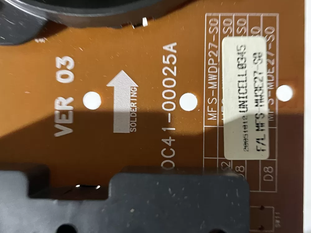 Samsung MFS-MDE27-S0 AP4244222 Dryer Control Board AZ192510 | Wmv863