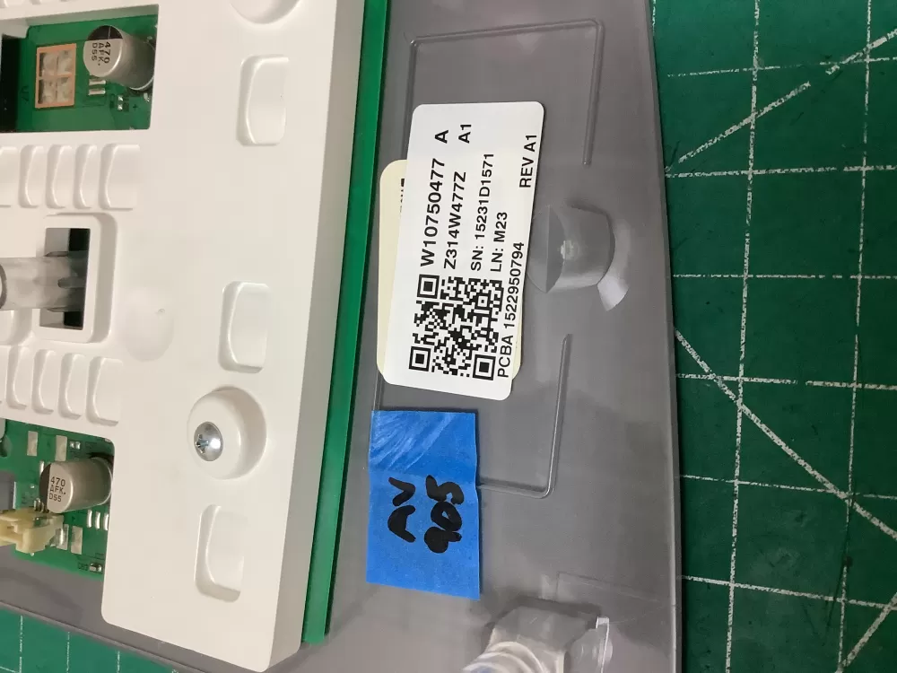 Whirlpool W10750477 Washer Control Board Interface Panel AZ224873 | ARV905