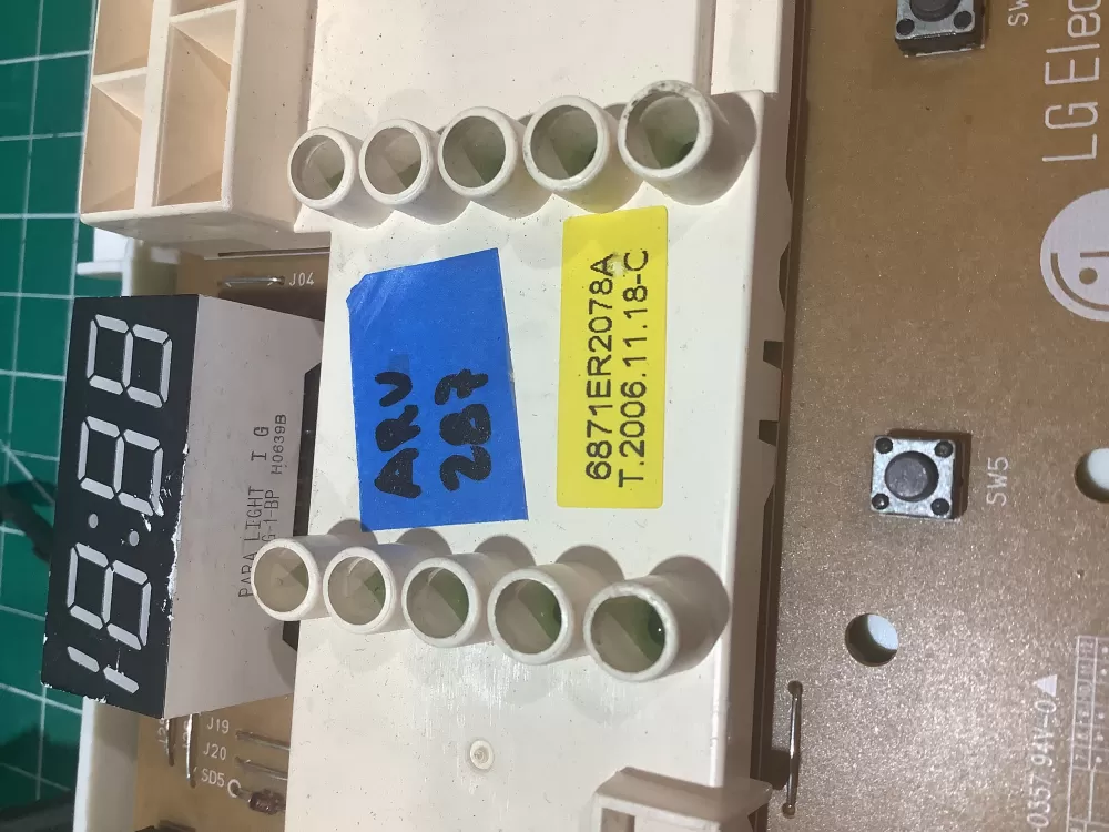 LG 6870EC9259A 6871ER2078A Washer Control Board AZ176380 | ARV287