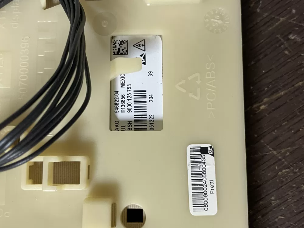 Bosch 546822-04 9000 125 753 Dryer Control Board AZ39507 | Wmv388