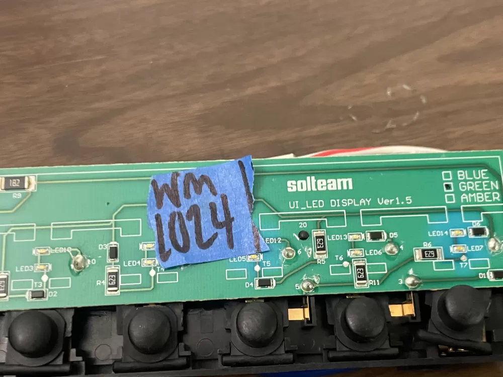 Whirlpool SOLTEAM U1_LED DISPLAY Refrigerator Control Board AZ99573 | Wm1024