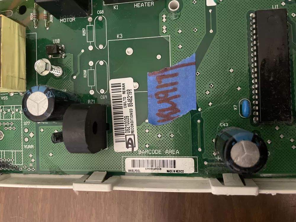 Whirlpool WP8546219 Dryer Control Board AZ101256 | KM917