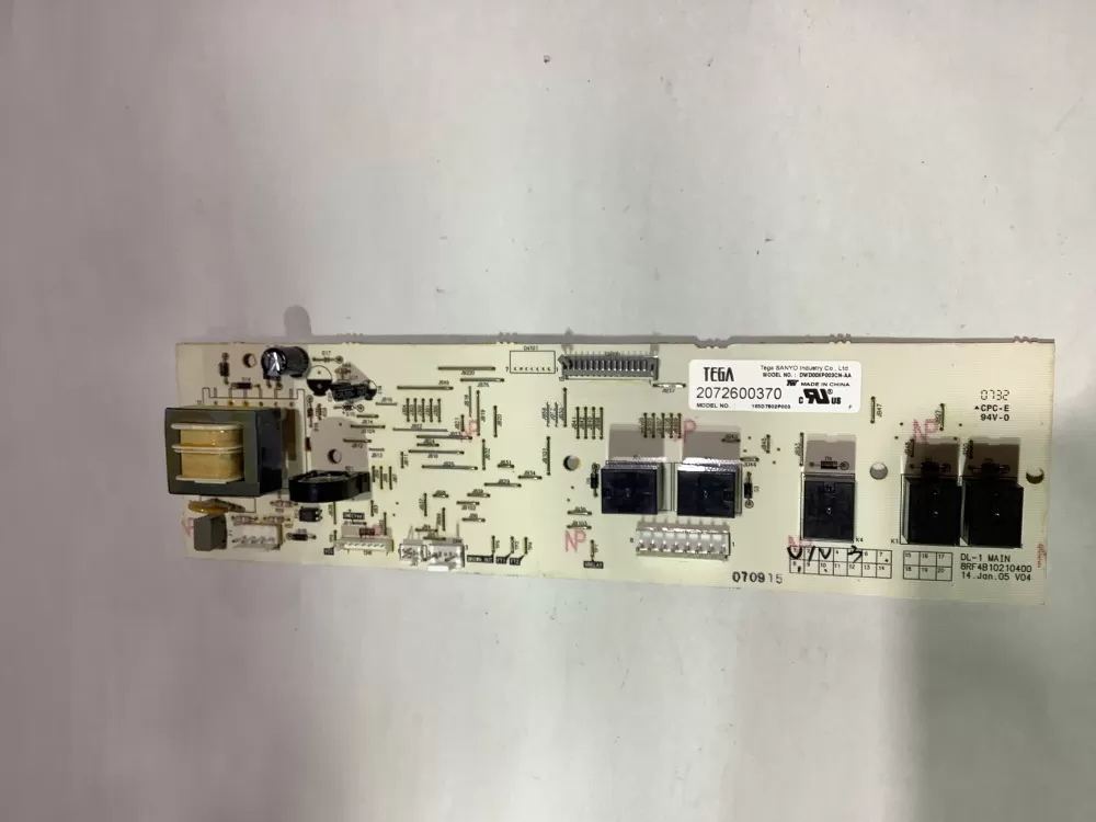 GE 165D7802P003 Dishwasher Control Board AZ142410 | ZC2397