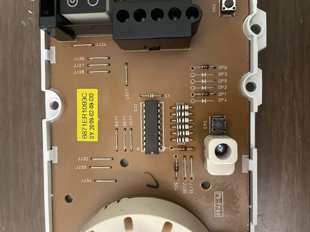 LG 6871ER1093C  Washing Machine Control Board Display Panel AZ96276 | KMV610