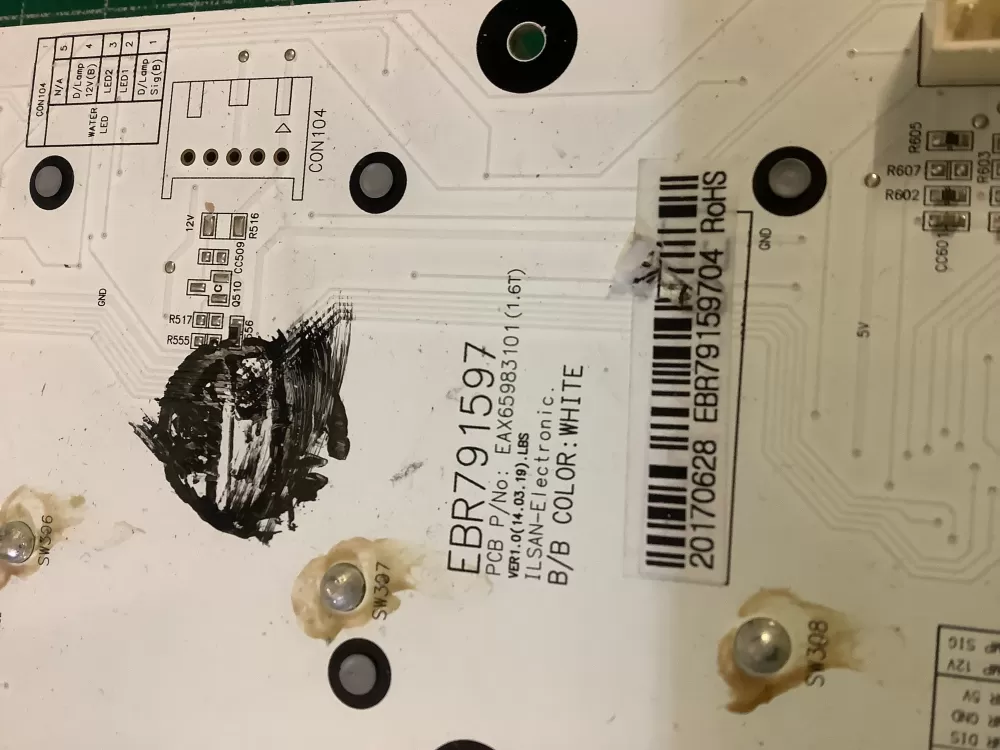LG EBR79159704 Refrigerator Dispenser Board AZ209948 | NR1771