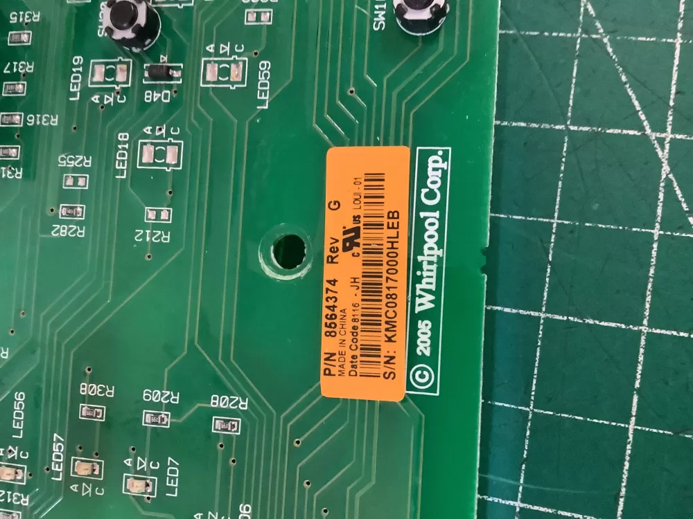 Kenmore WP8564374 AP6013322 8564374 Washer Control Board AZ205366 | NR612