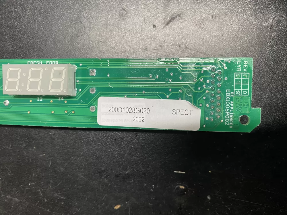 GE 200D1028G020 Refrigerator Control Board AZ14371 | BK768