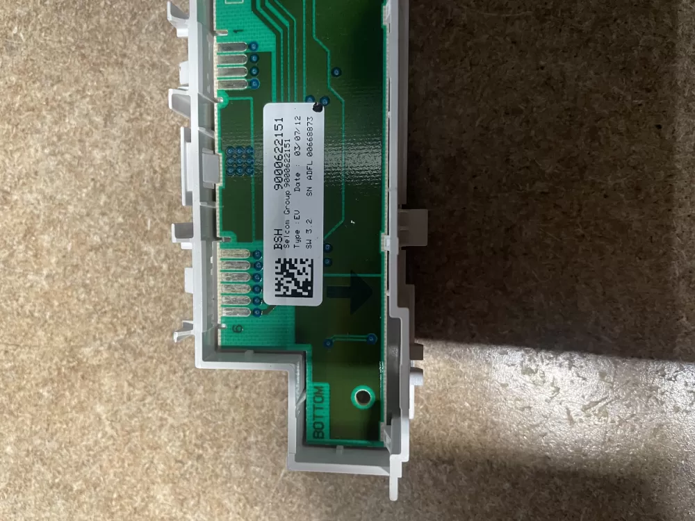 Bosch 9000622151 Dishwasher Control Board Button AZ6916 | KM1536