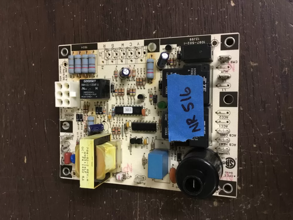 Rheem Lennox Furnace Control Board Circuit 1097-502-1 AZ8758 | NR516