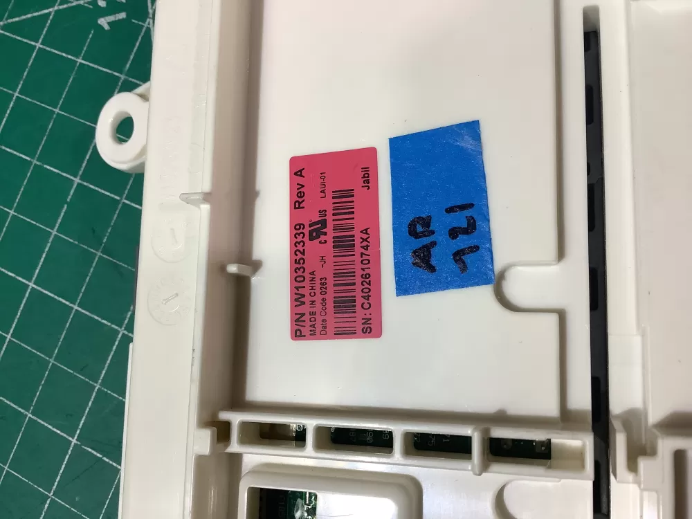 Whirlpool W10352339 Washer Control AZ193952 | AR121