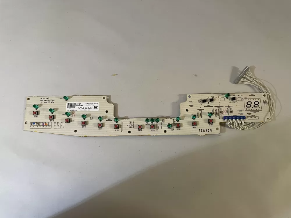 GE 165D7803P001 Dishwasher Control Board