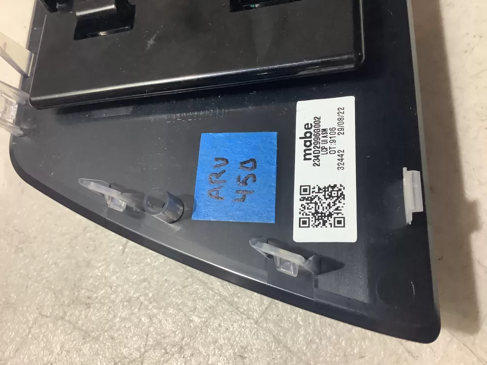 GE WE10X33197 Dryer Control Panel 234D2996G002 WE22X33126 AZ199997 | ARV450