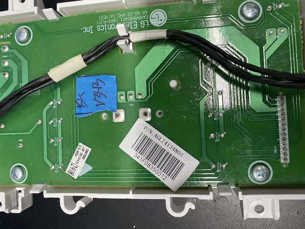 LG Kenmore EBR75092908 Washer Control Board User Interface AZ15585 | BKV343