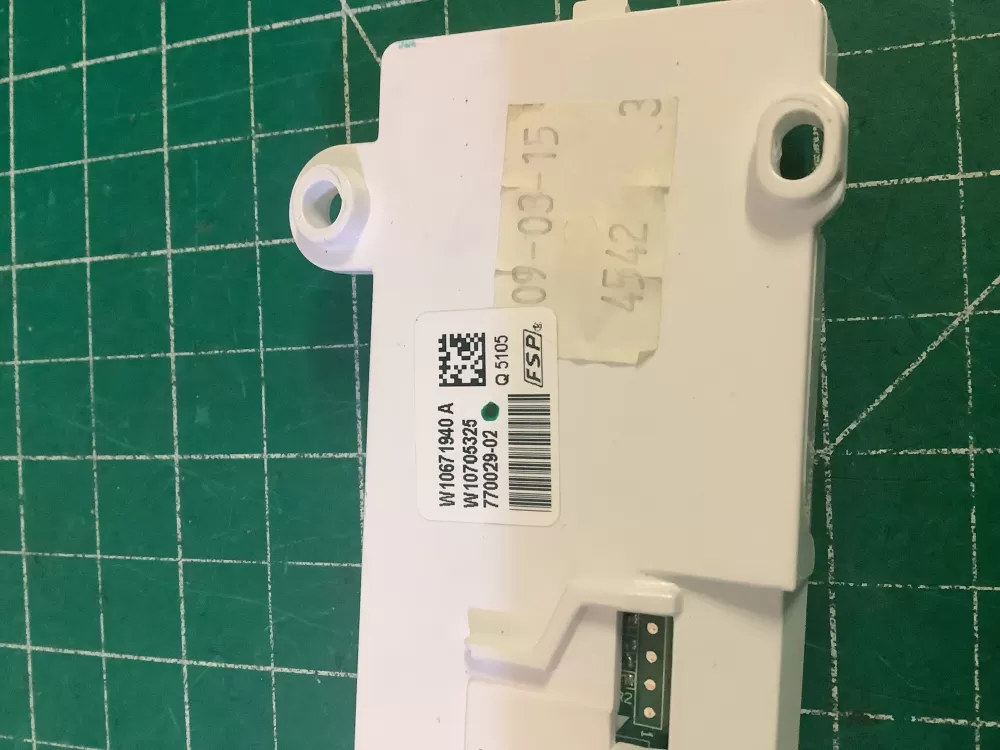 Whirlpool W10671940A Dishwasher Control Board Interface AZ195082 | NR657