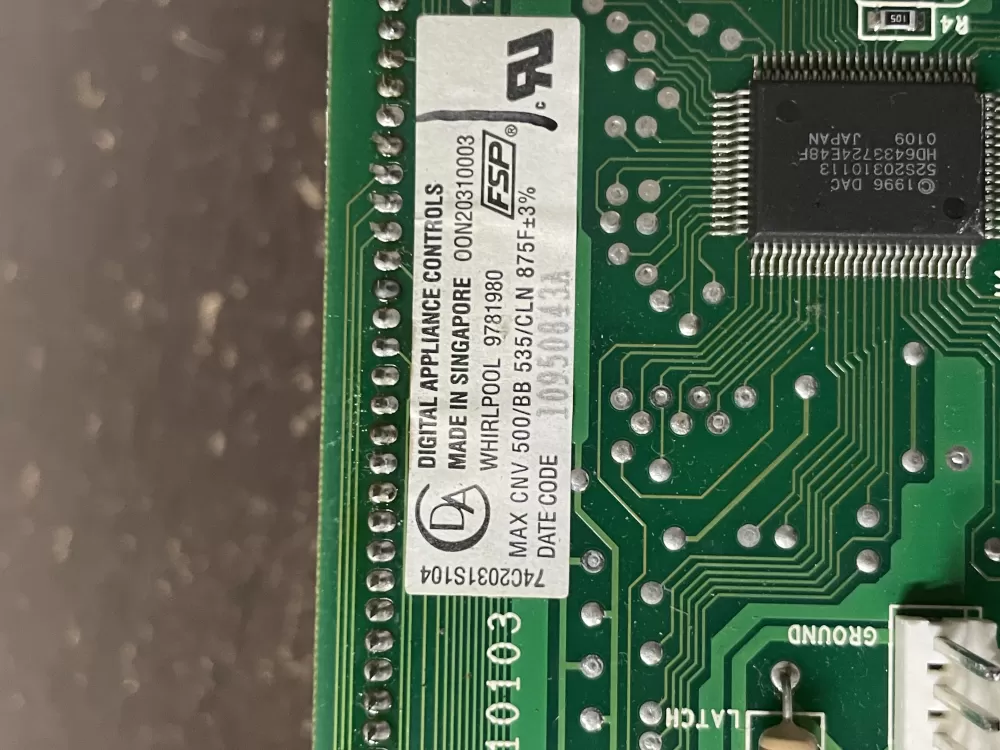 Whirlpool KitchenAid 9781980 AP3008749 Range Oven Control Board AZ53550 | Wm1897