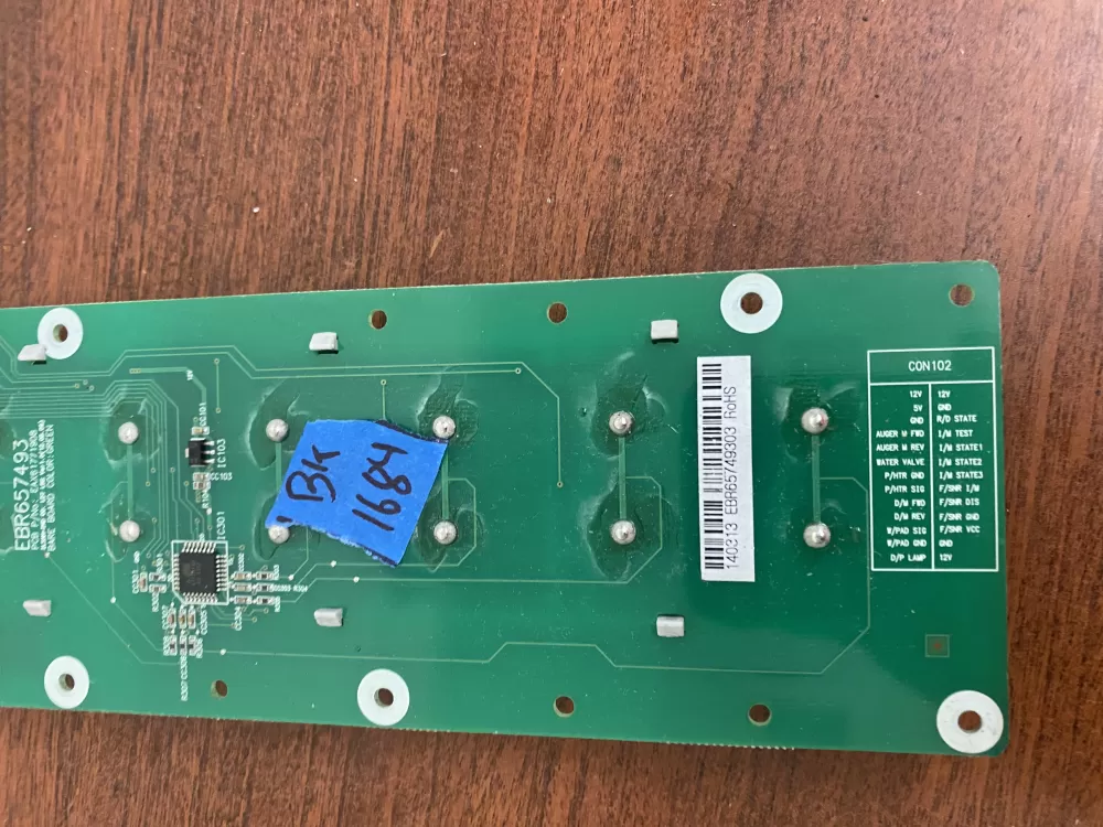 LG EBR65749303 Refrigerator Control Board Dispenser Panel AZ33383 | BK1684