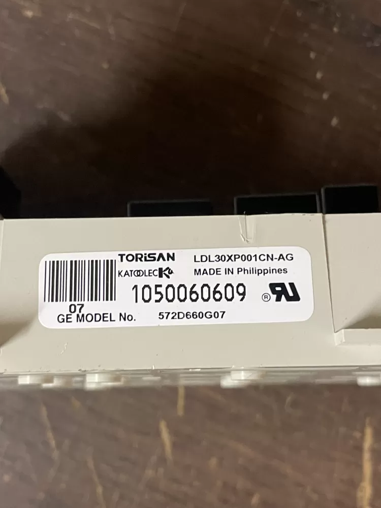 GE 572D660G07 WE4M296 Dryer Control Board AZ39869 | Wmv395