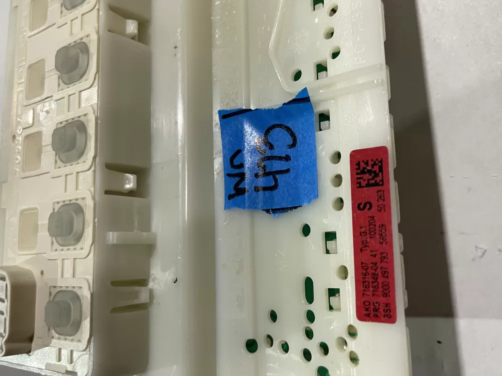Bosch 9000-497-793 Dishwasher Control Board AZ185668 | Wm423