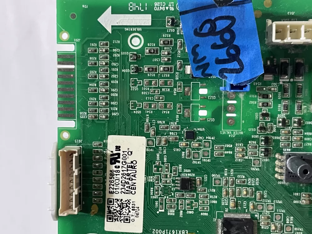 GE WH16X27251 234D2617G001 Washer Control Board AZ186600 | Wm2668