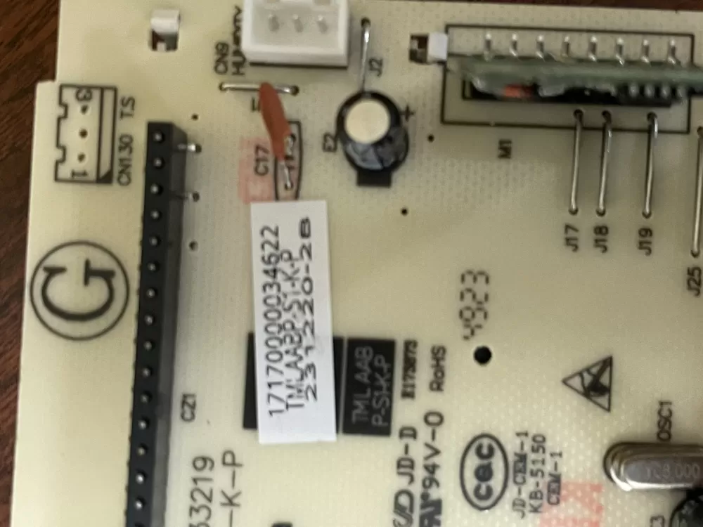 Frigidaire 5304533657 17170000033219 Microwave Control Board AZ52330 | Wm1893